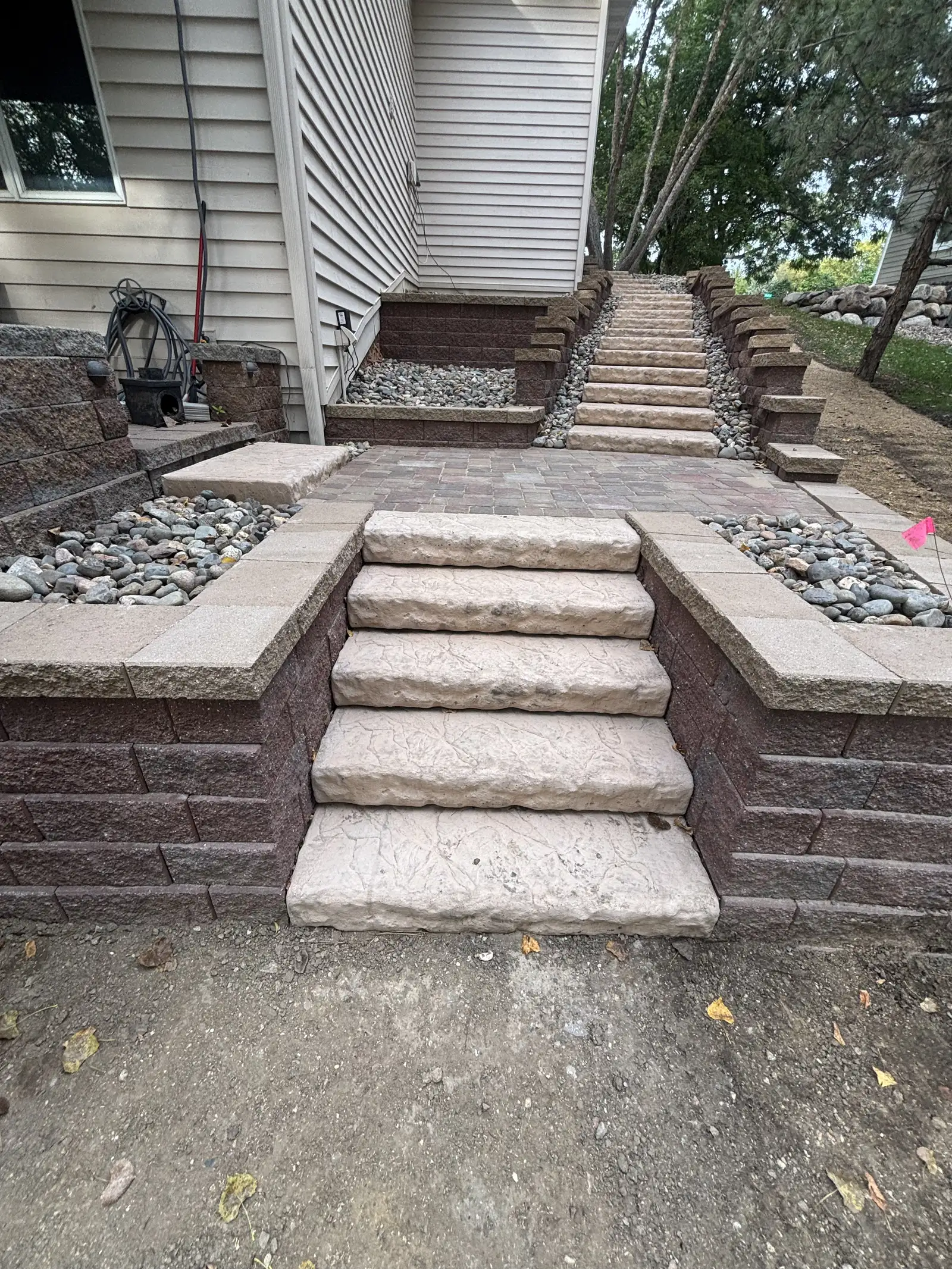 Eden Prairie retaining wall — completed project