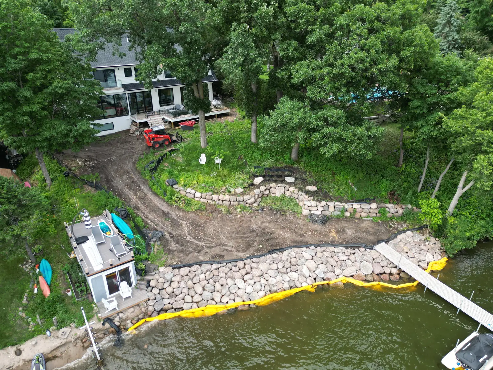Landscape work in a Shorewood, MN neighborhood