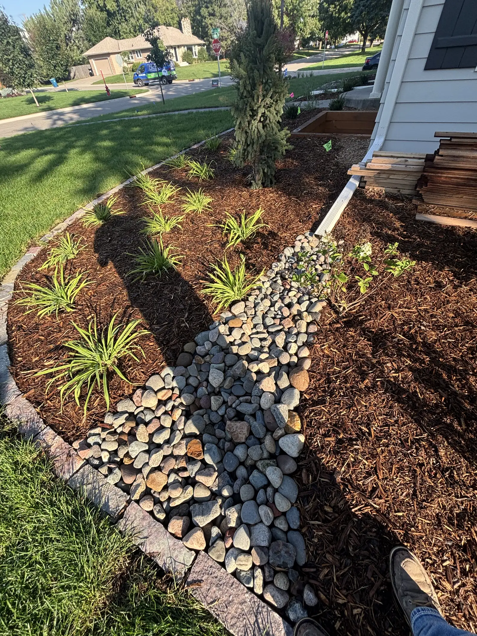 Residential shrub and perennial planting installation in Hopkins, MN
