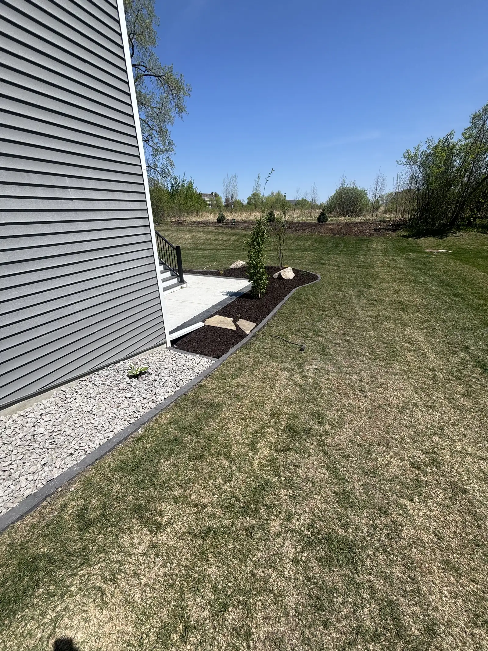 Medina landscape design — plantings installation