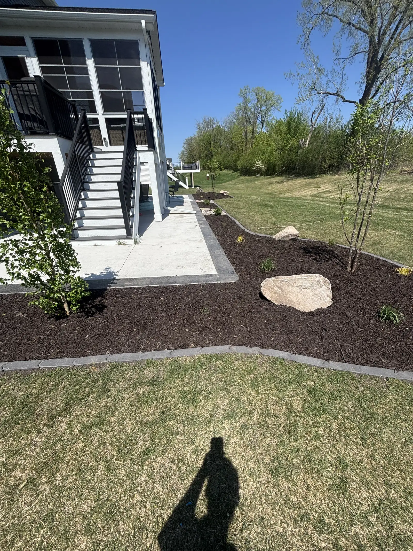 Medina landscape design — completed front yard