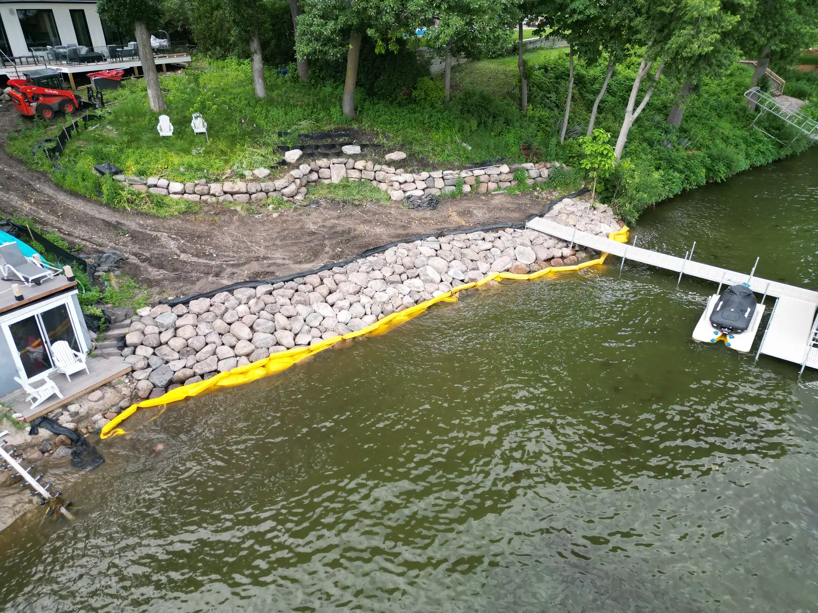 Lake Minnetonka Shoreline Rip Rap Rebuild project photo — orono riprap rebuild 02
