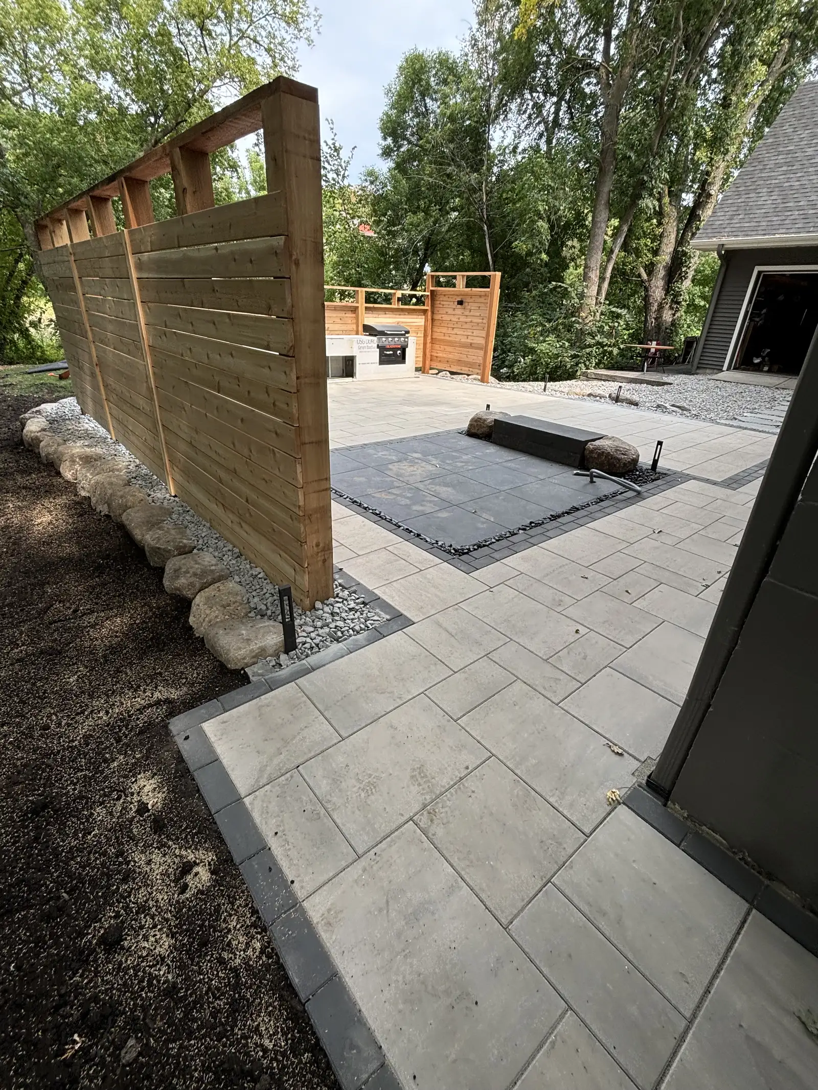 Waconia outdoor living — hot tub integration