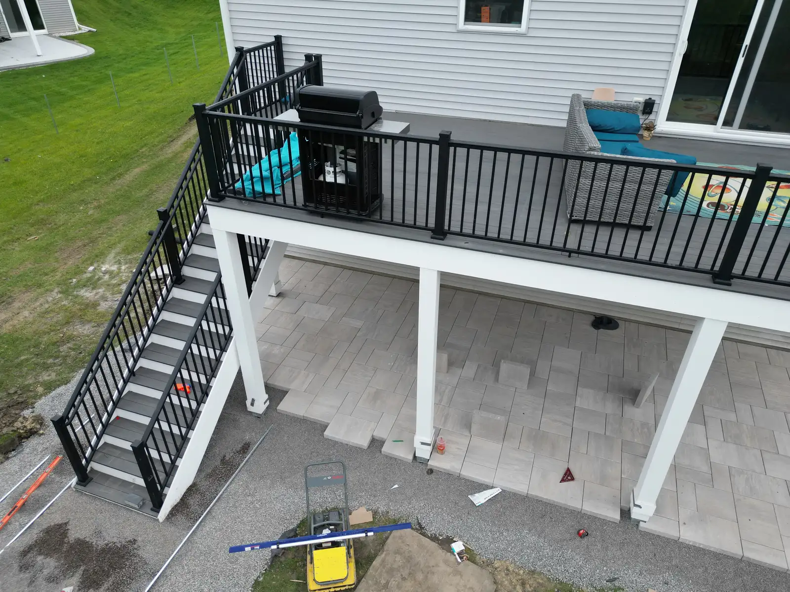 Wayzata paver patio — open-graded base preparation